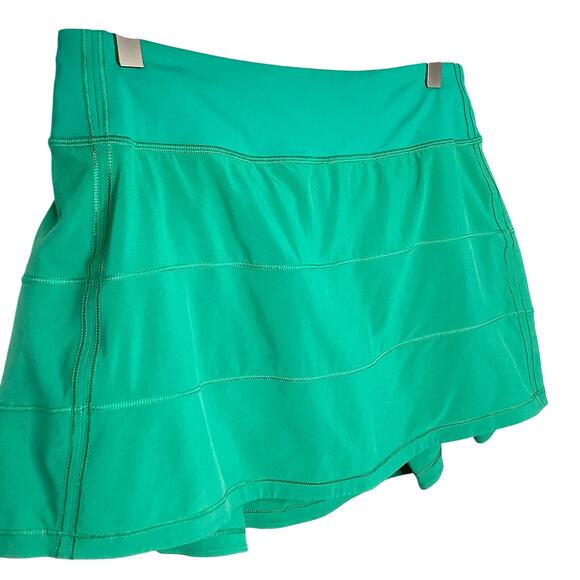 Lululemon Kelly Green Pace Rival Mid Rise Skirt Long 8 - Picture 3 of 11